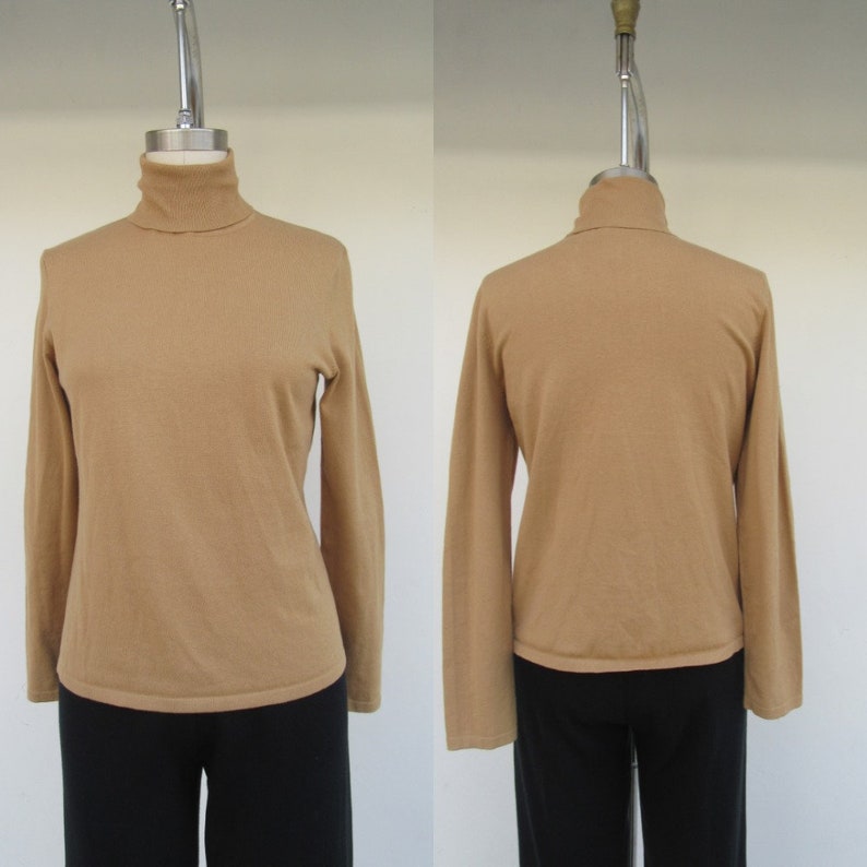 brown cotton turtleneck