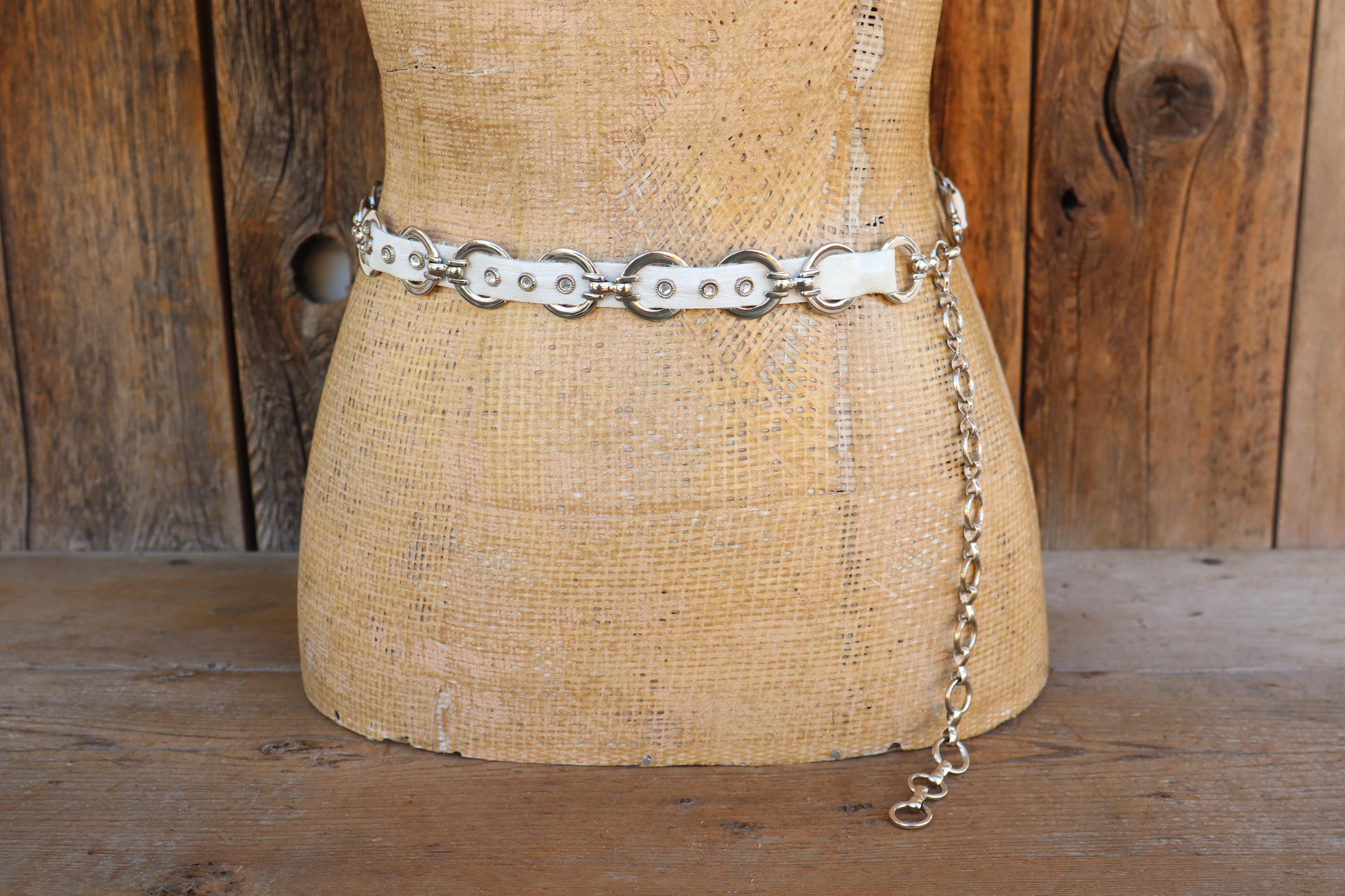Christian Dior Belt Multi Strand Silver Chain Hip Belt Conchos Vintage Vintage Christian Dior Chain Belt main image 4