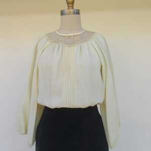 Pintuck Lace Blouse - Etsy