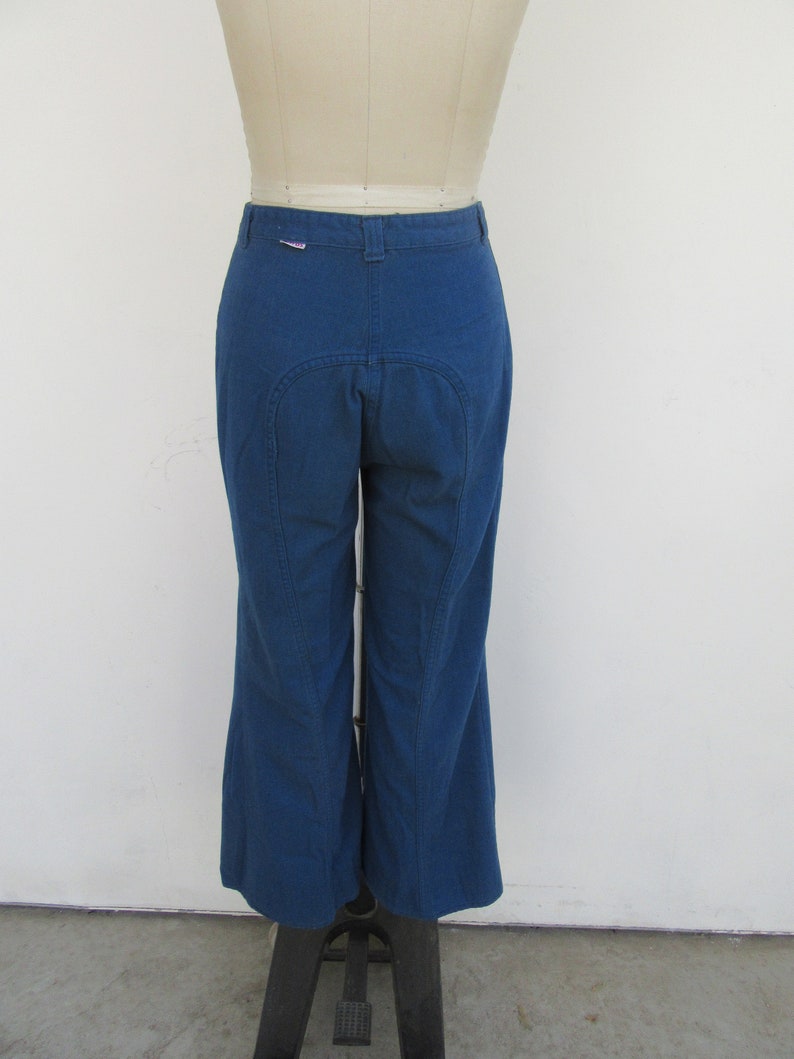 70s Dittos Wide Bell Bottom Hiphugger Blue Jeans Denim Dark | Etsy
