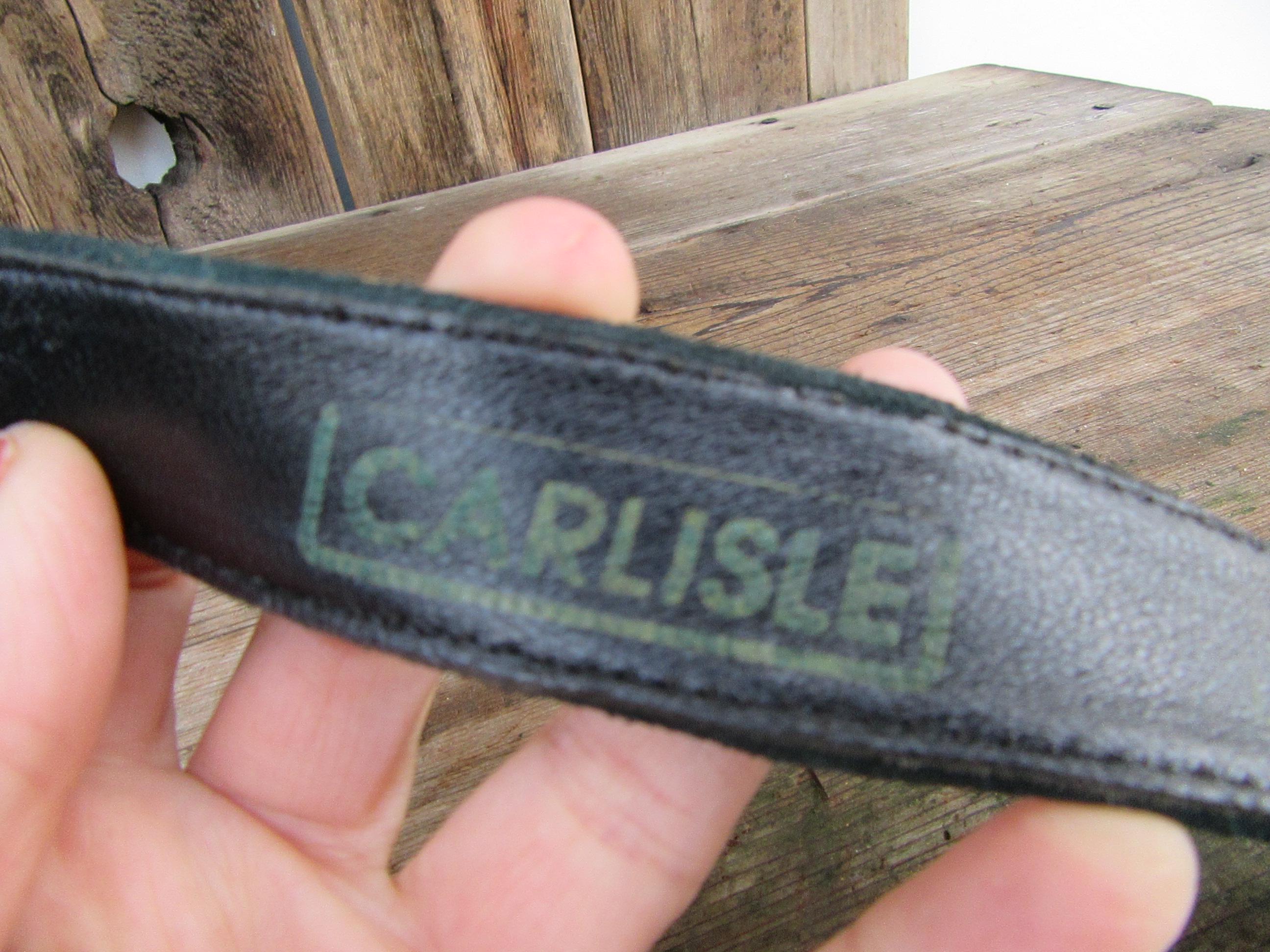 Carlisle Belt Size Medium Dark Green Vintage Vintage Womens Carlisle #1675 Dark Green Lizard Style Belt  main image 4