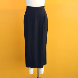 90s  Longline Day Skirt | Long Tulip Skirt | Ankle Length 1990s Skirt | Overlapping Front Big Skirt | Size XS S | Size 3