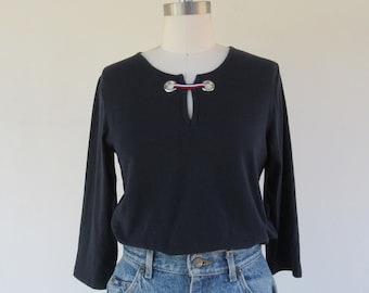 Camisa Rayada de ALgodon Años 90 talla Mediano Tommy Hilfiger
