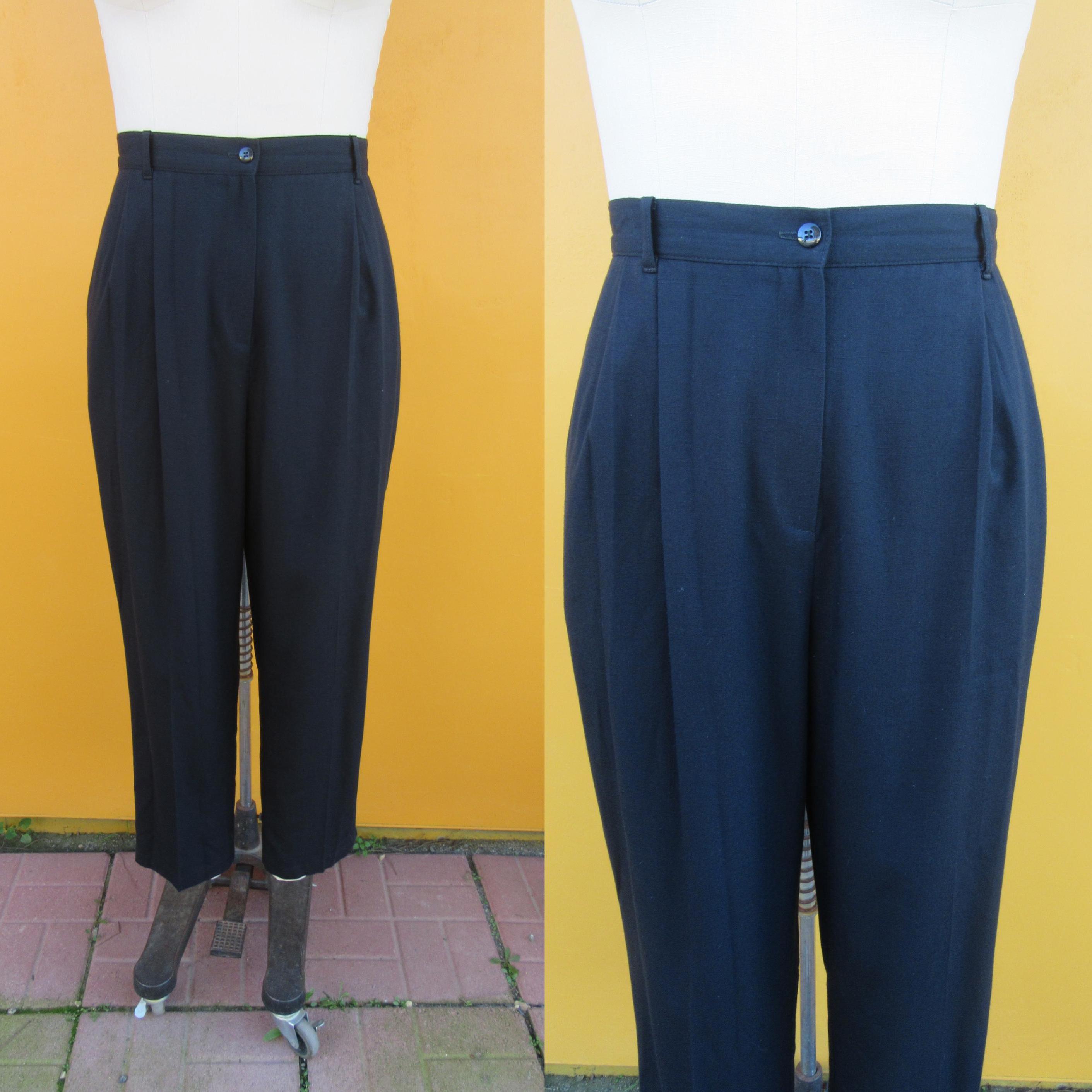 Wool Tapered Pants - Etsy Wool Tapered Pants - Etsy
