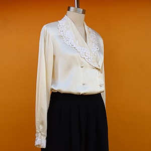 Cream Ecru Silk Top - Etsy