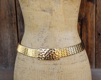 Gold Medallion Link Waist Belt 34.5\