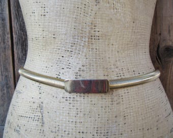 小物 VintageWorks concho belt(33in) Vintage 33” Stamped Thunderbird Link Copper Concho Belt