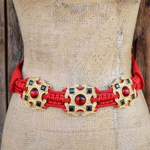 Red Raffia Belt - Etsy display picture 1