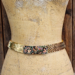 Womens Handmade Abalone Copper Onyx Butterfly Vintage Belt Buckle Floral Vintage Hand Made Abalone Inlay Butterfly Belt Buckle | eBay main image 3
