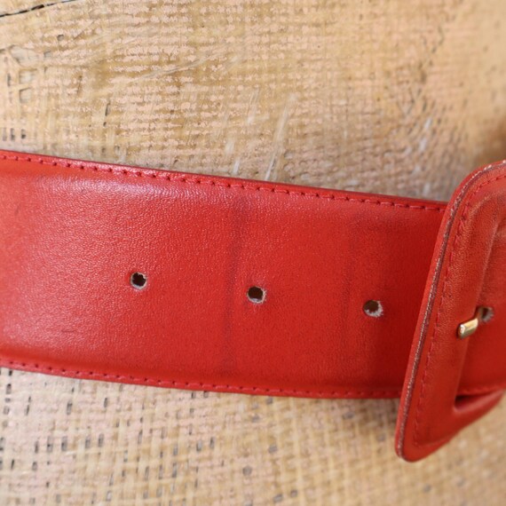小物 OUR LEGACY 2cm Belt (Lipstick Red/80cm) Our Legacy - 2 cm Belt Lipstick Red Leather