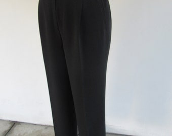 PLUS SIZE 90s High Waist Pleated Black Pants Dark Academia Minimal Business  Casual Pleated High Rise Pants Size 14 34 Waist -  Australia
