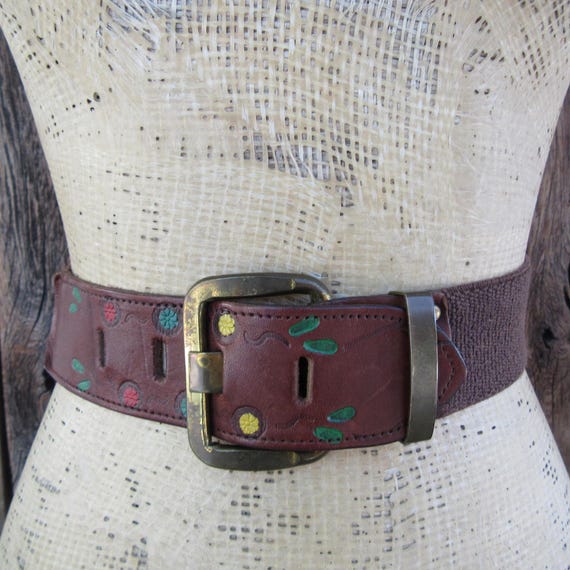 100% Real leather “Tarnish” belt boho! Large Tarnish | Accessories | 0 Real Leather Tarnish Belt Boho  main image 2