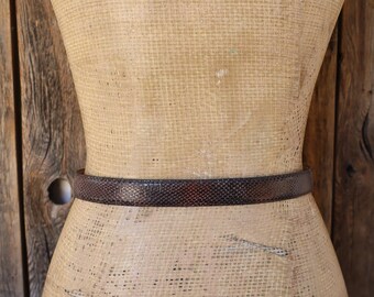 Donna Karan Genuine Snake belt 90s DKNY Snakeskin and Leather Trouser Belt | Donna Karan  main image 4
