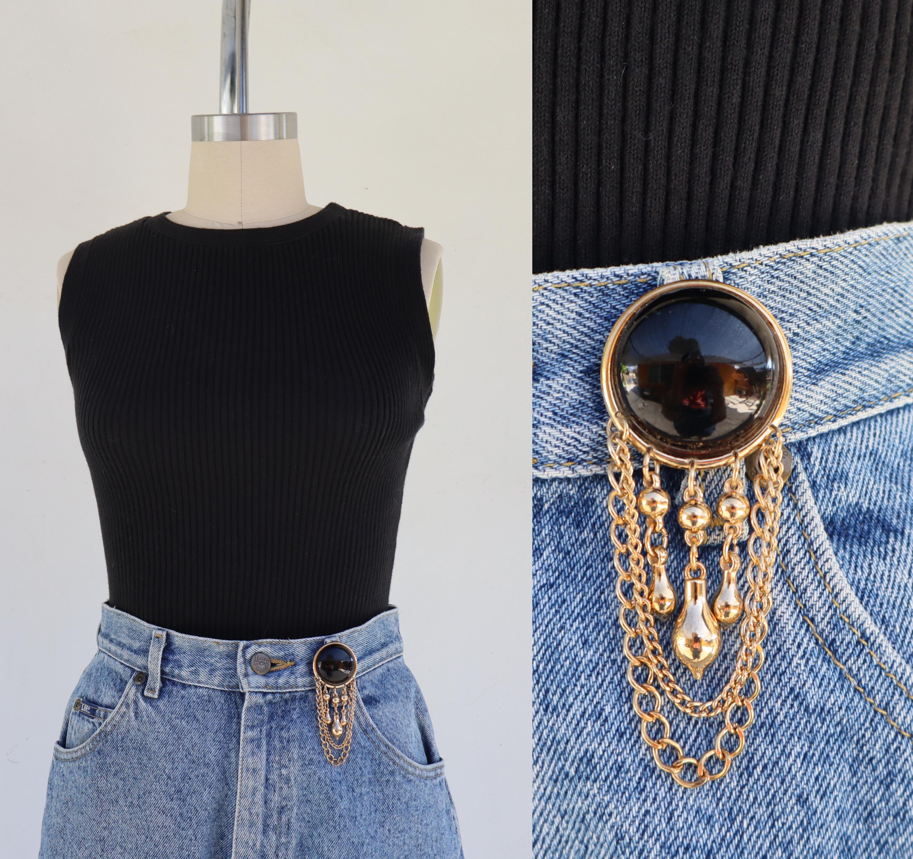 Ceinture en cuir synthétique avec boucle en métal pour femme, couleur