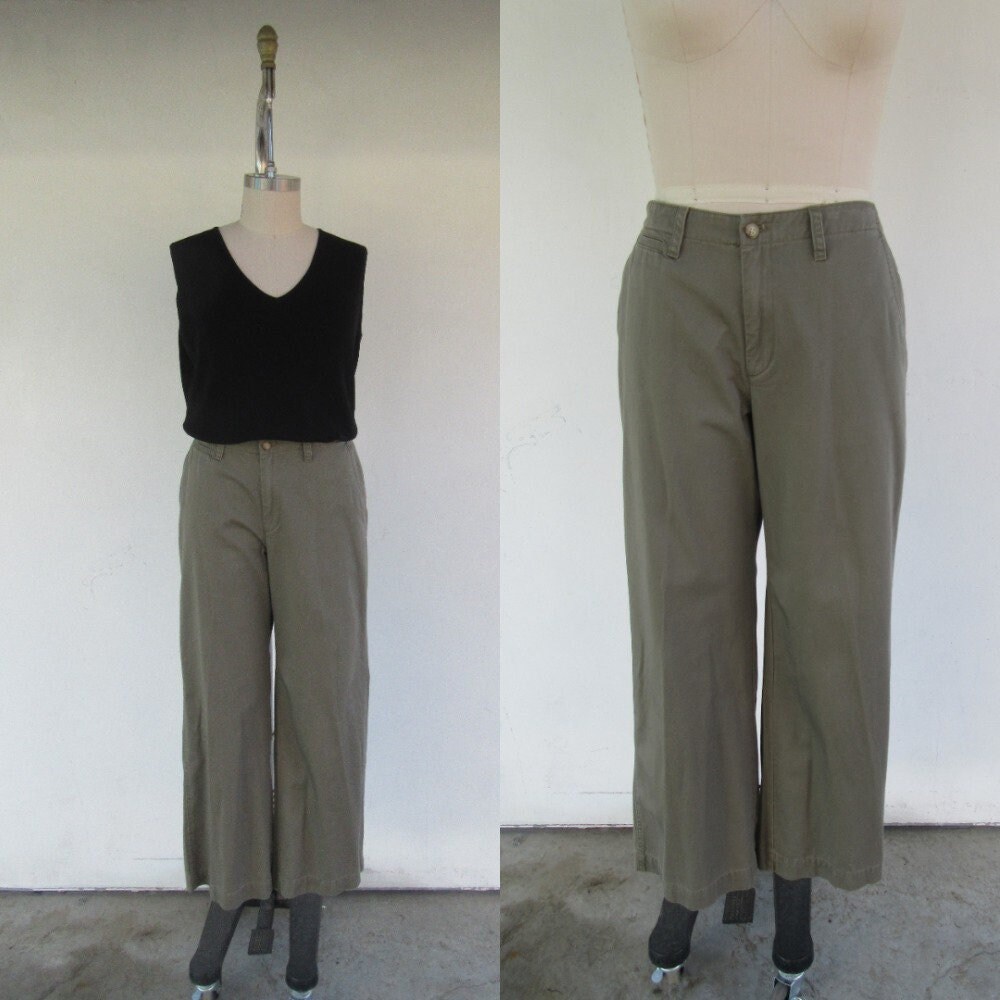 Wide Leg Chinos - Etsy