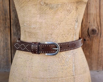 1980s 1990s Black Vegan Leather Belt - Etsy display picture 2