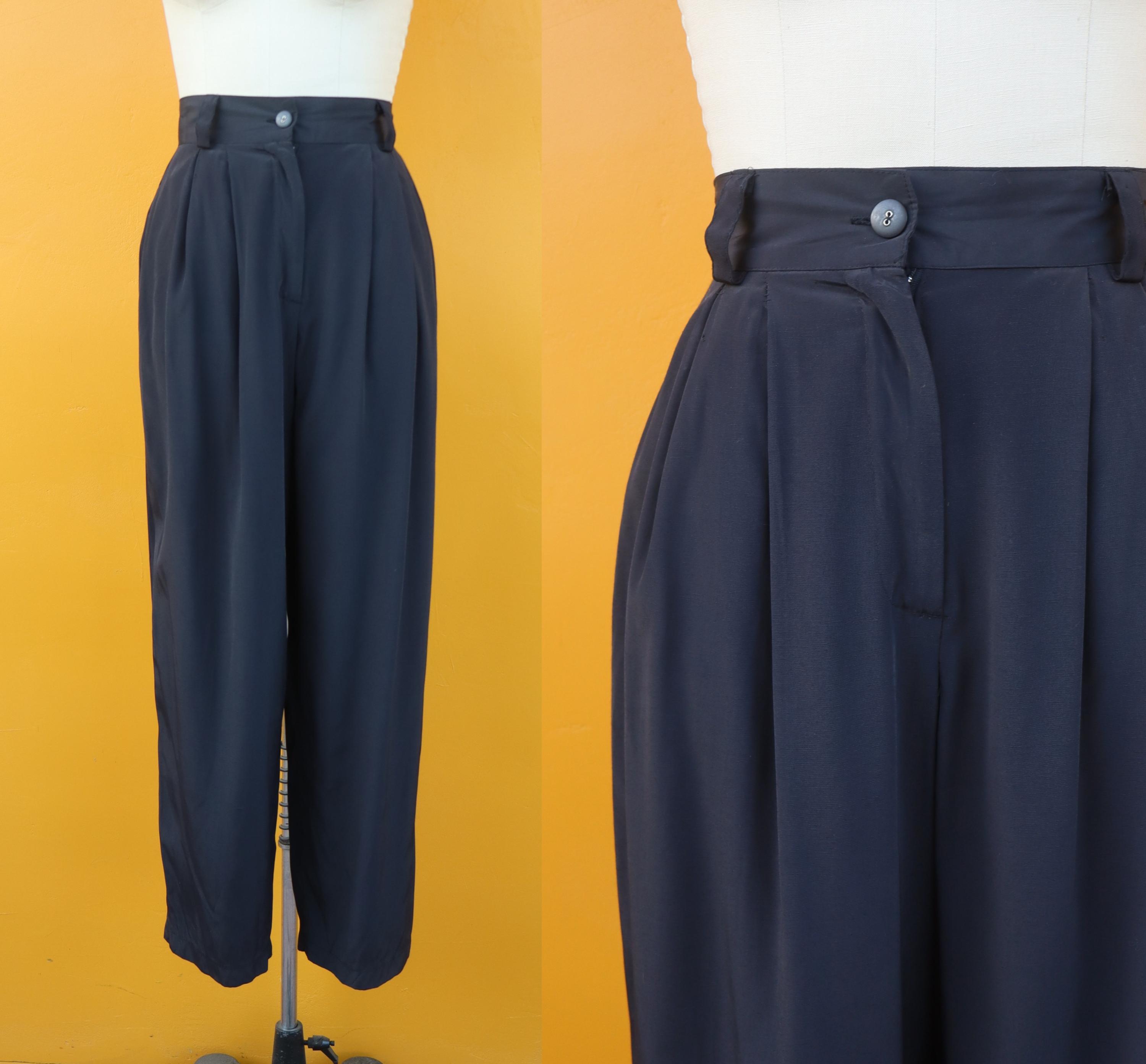 80s Rayon Pants - Etsy