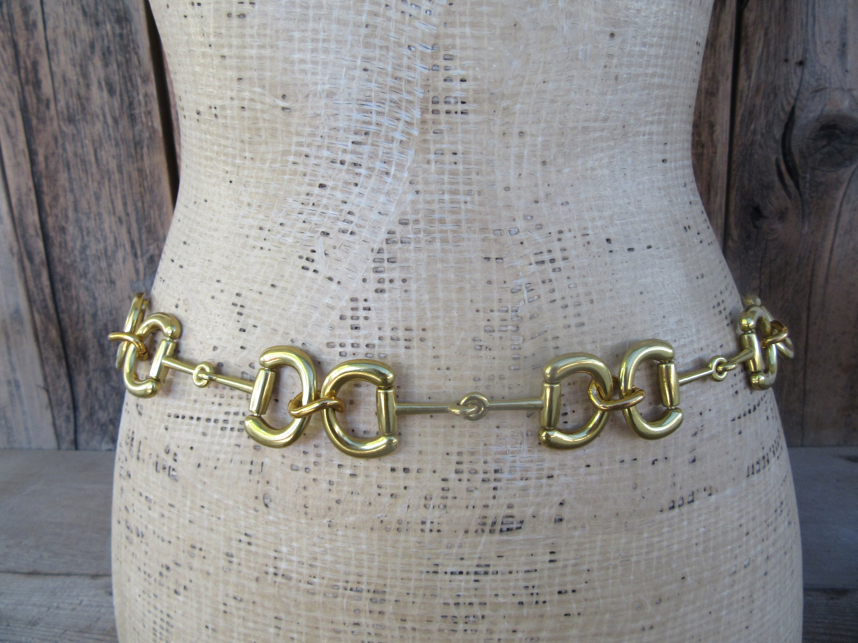 Vintage heavy gold link chain belt 40” Vintage 90s Gold Tone Chain Belt: Metal Link, 40 Inch - Etsy  main image 4