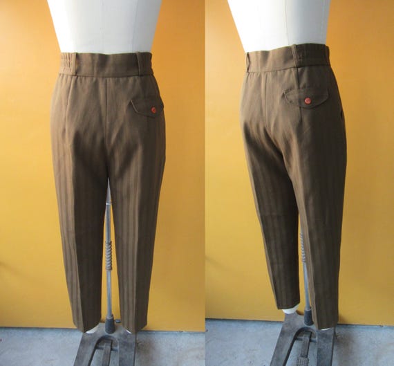 パンツ 90s~ UNKNOWN stripe design wool slacks パンツ 90s~ UNKNOWN stripe design wool slacks 80s 90s