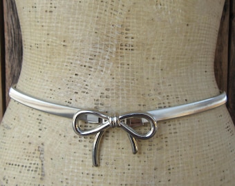 80s 90s Mixed Metal Silver and Gold Tone Metal Mesh Ranger