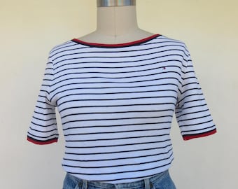 Camisa Rayada de ALgodon Años 90 talla Mediano Tommy Hilfiger