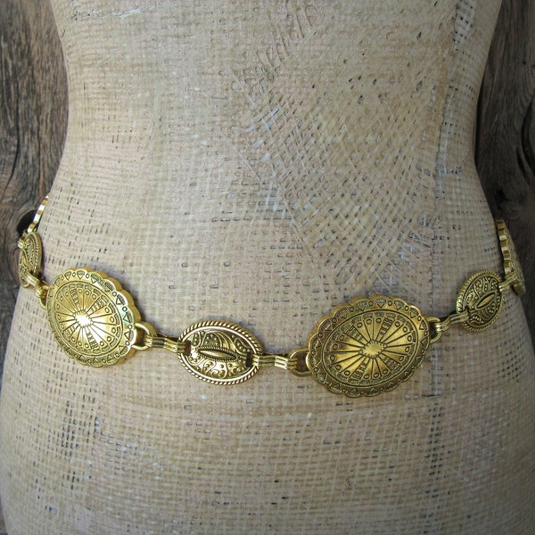 Cinto Vintage de Metal estilo vaquero 