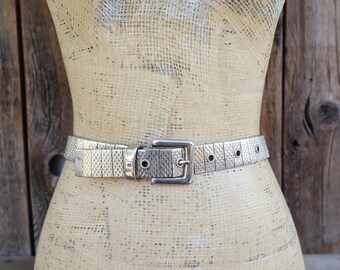 Vintage Silver Mesh Belt Metal Belt Small - Etsy display picture 2