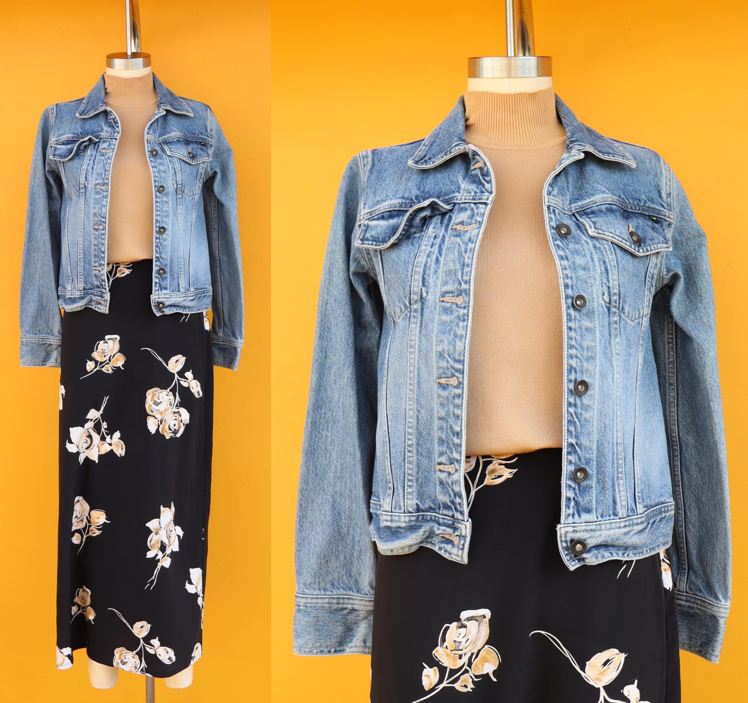 90s Y2K DKNY 100% Four Pocket Denim Jacket | Vintage Donna Karan