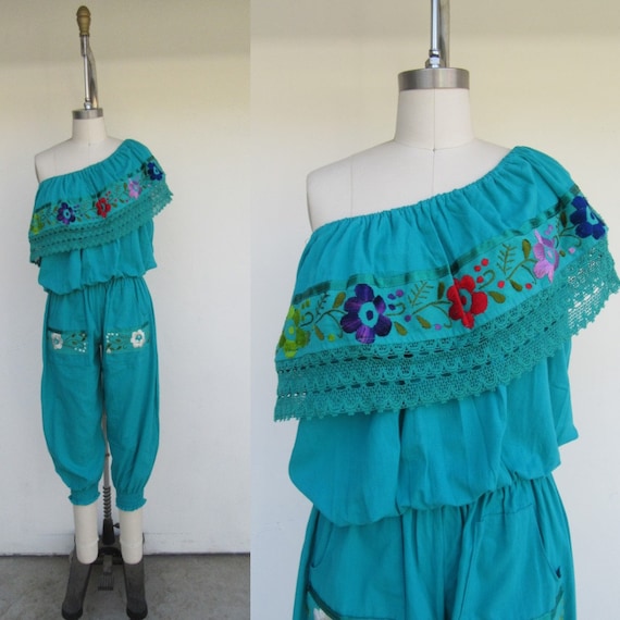 Two Piece Play Suit | Embroidered Two Piece Lounge