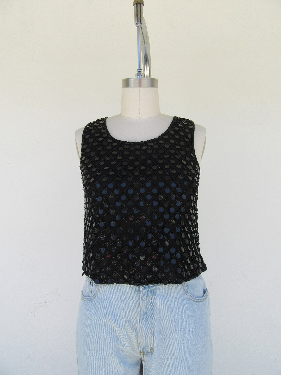 black y2k tank top