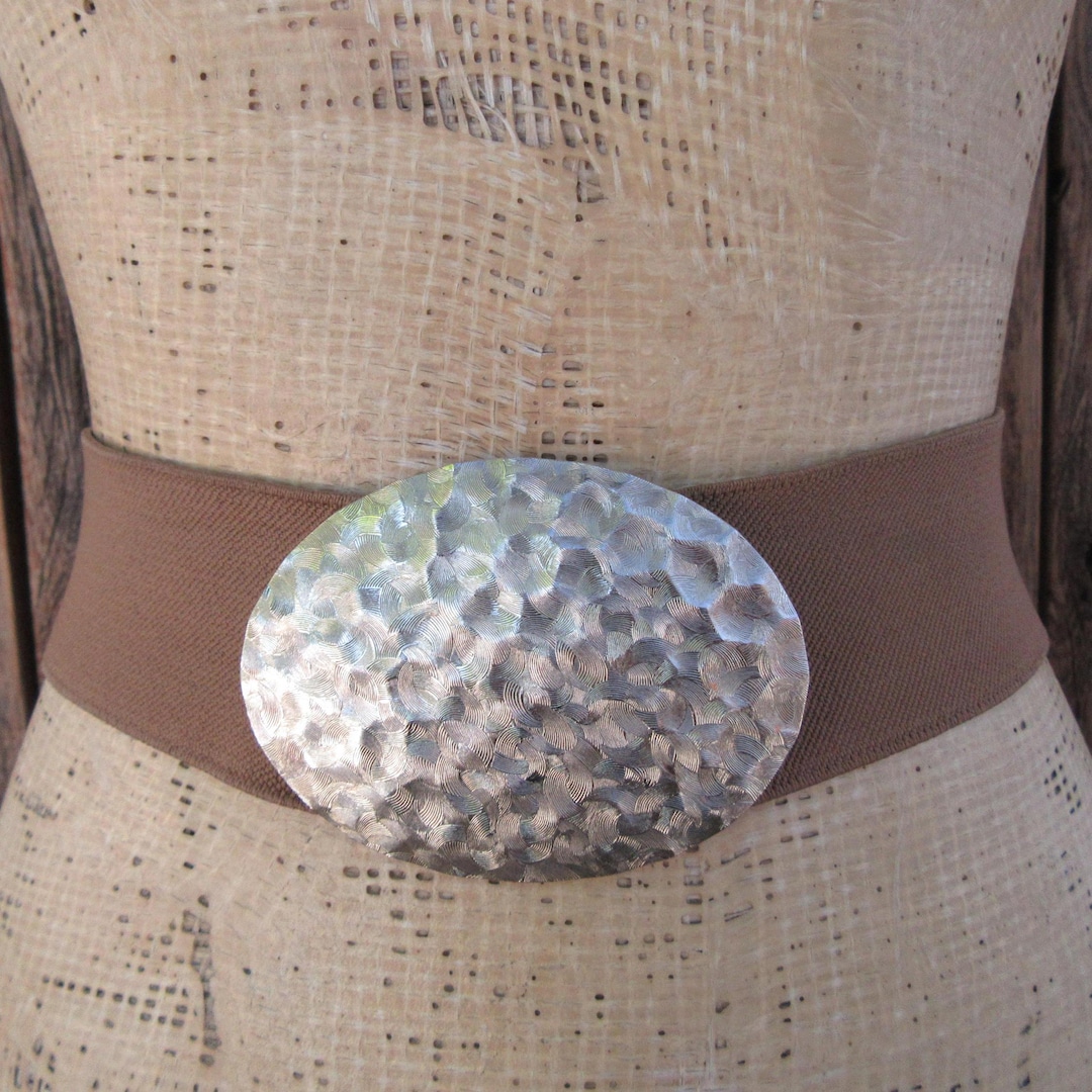 Vintage Colour Pop Stretchy Waist Belt - L / XL