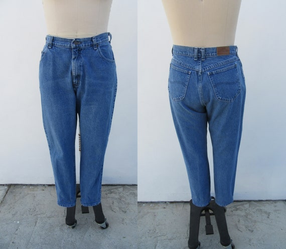 PLUS SIZE 90s High Waist Lee Jeans | Tapered Five… - image 8