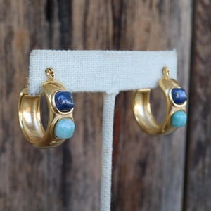 アクセサリー 90s Chunky Vanilla Cream Hoop Earrings 90s Chunky Vanilla Cream Ice Cube Hoop Earrings | Minimal