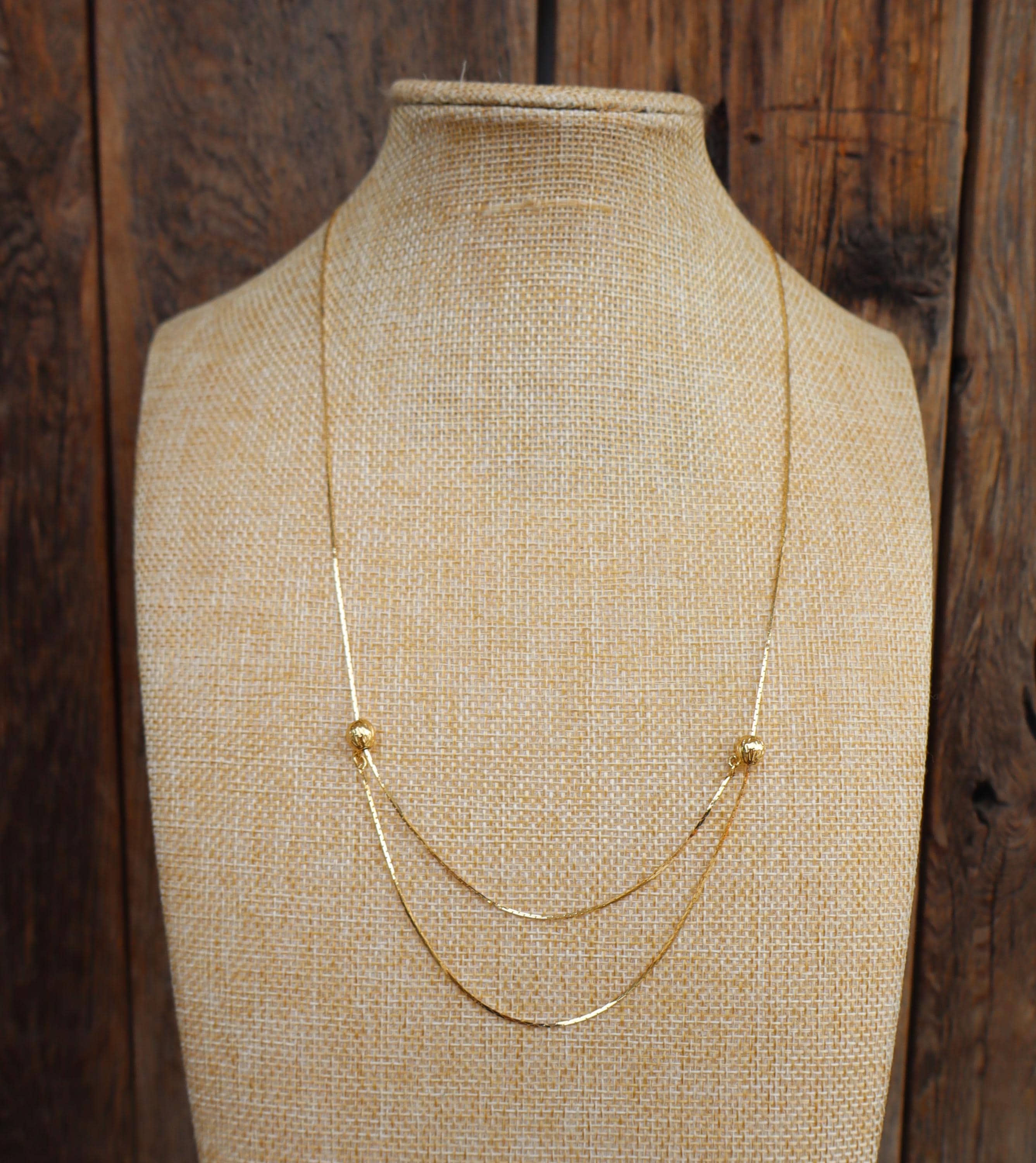 Collier Lariat Vintage Art Déco à Gland Coulissant - Strass Rouge - Marque Kreisler - Occasion Très Bon état