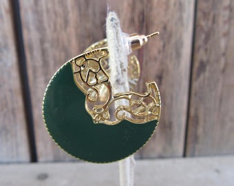 ORECCHINI PENDENTI SICILIA ORO SMALTO Verde M'AMI Sicily Jewels mse401g