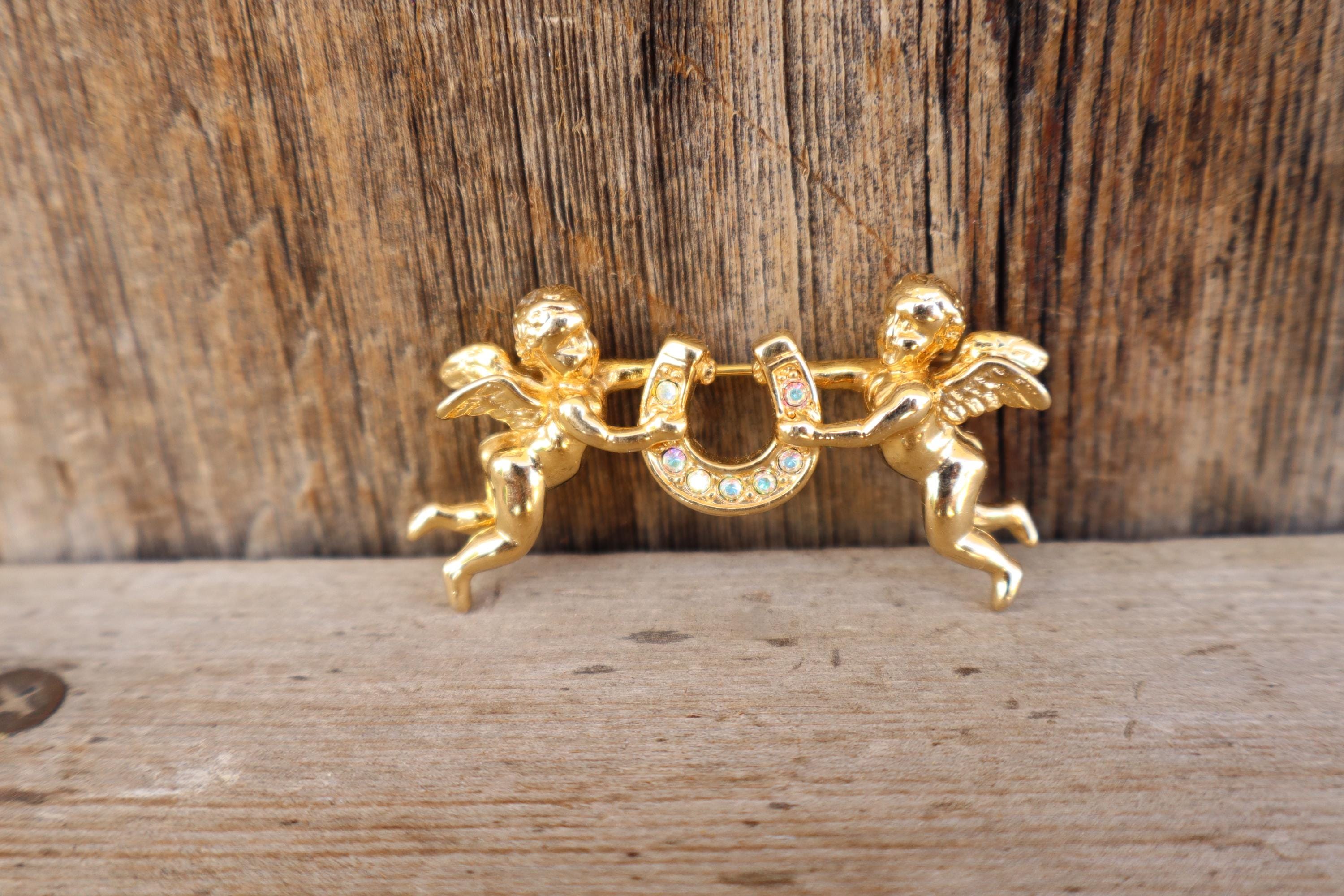 Vintage Hair Jewelry Victorian Angel Cherub Cottagecore Whimsigoth Fairycore Bow ??????? ????? ????????  main image 4