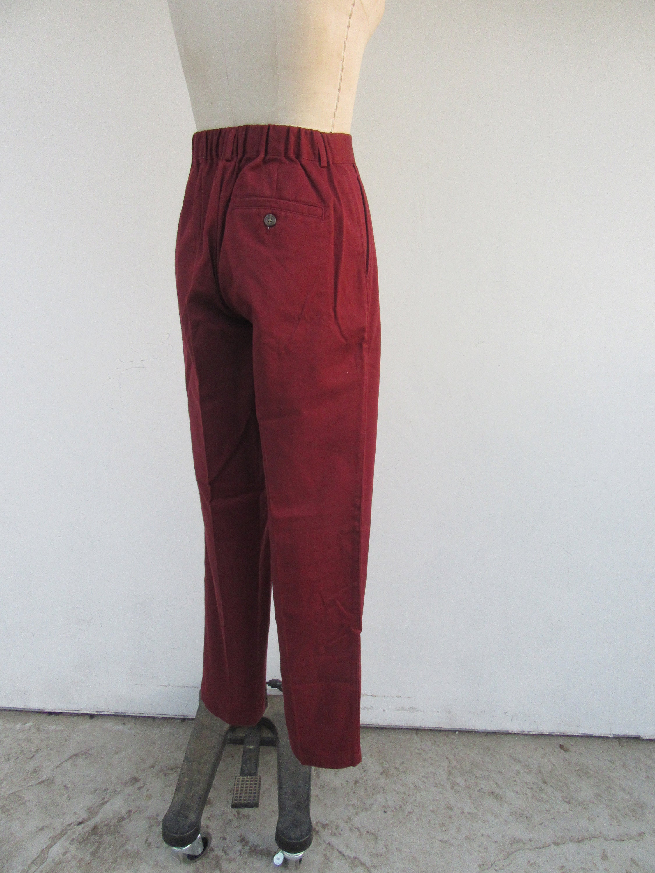 パンツ 90s BARNEYS NEWYORK linen slacks ITALY Signature Bi-Stretch Performance Linen Flat-Front Pants