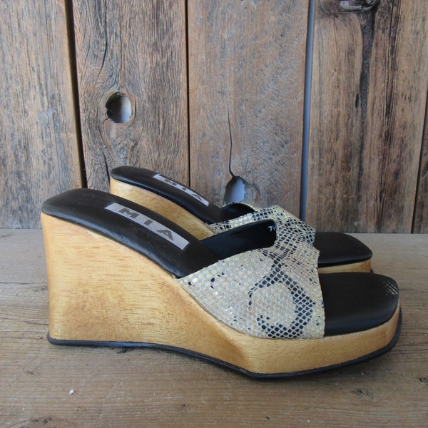 snakeskin mules