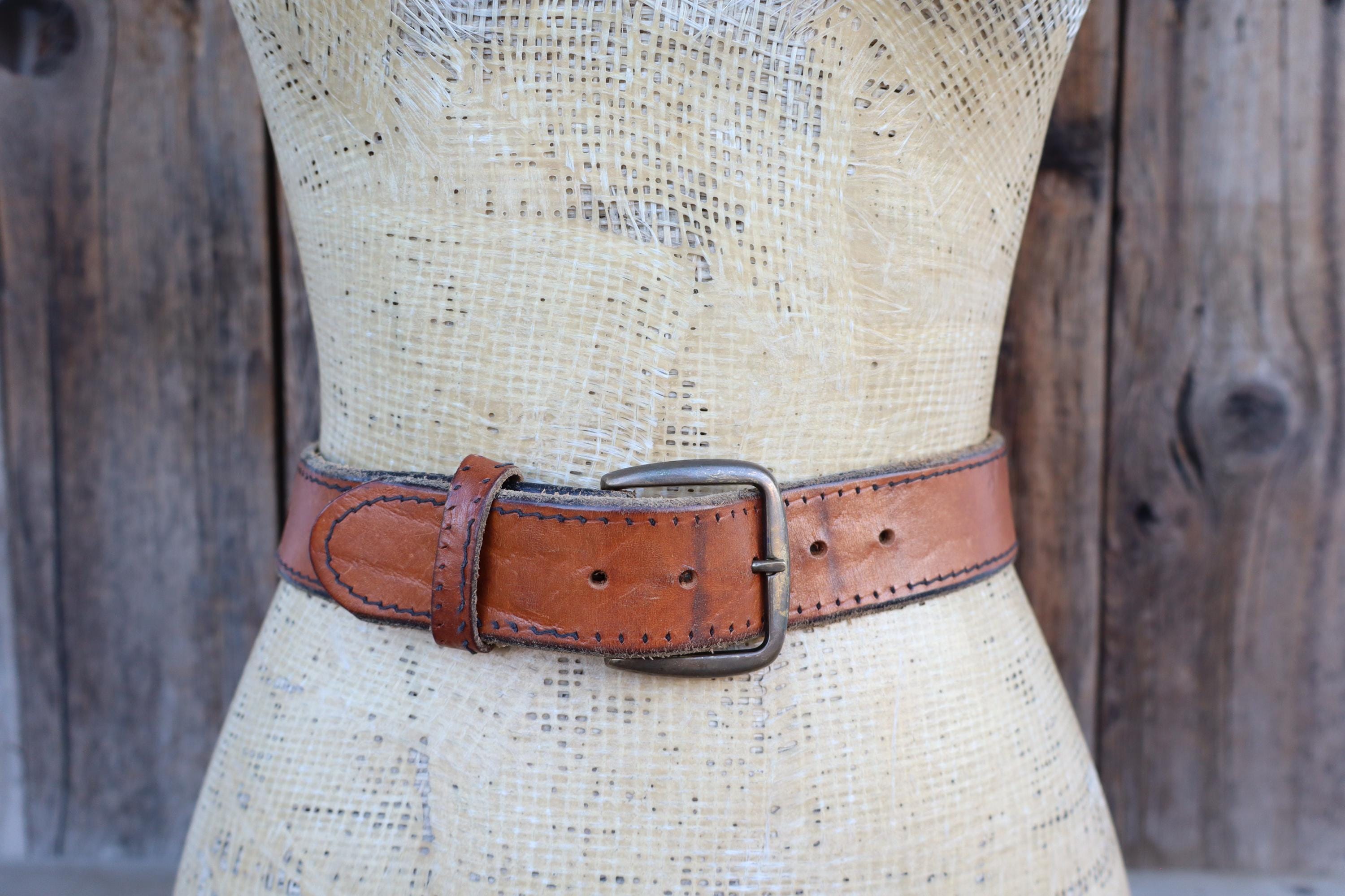 Antique Camel Belt Buckle for thin belts Very Rare 1 x 1-1/2” ornate ideal Shape Buy Camel Suede Cowboy Western Belt With Antique Gold Buckle main image 2