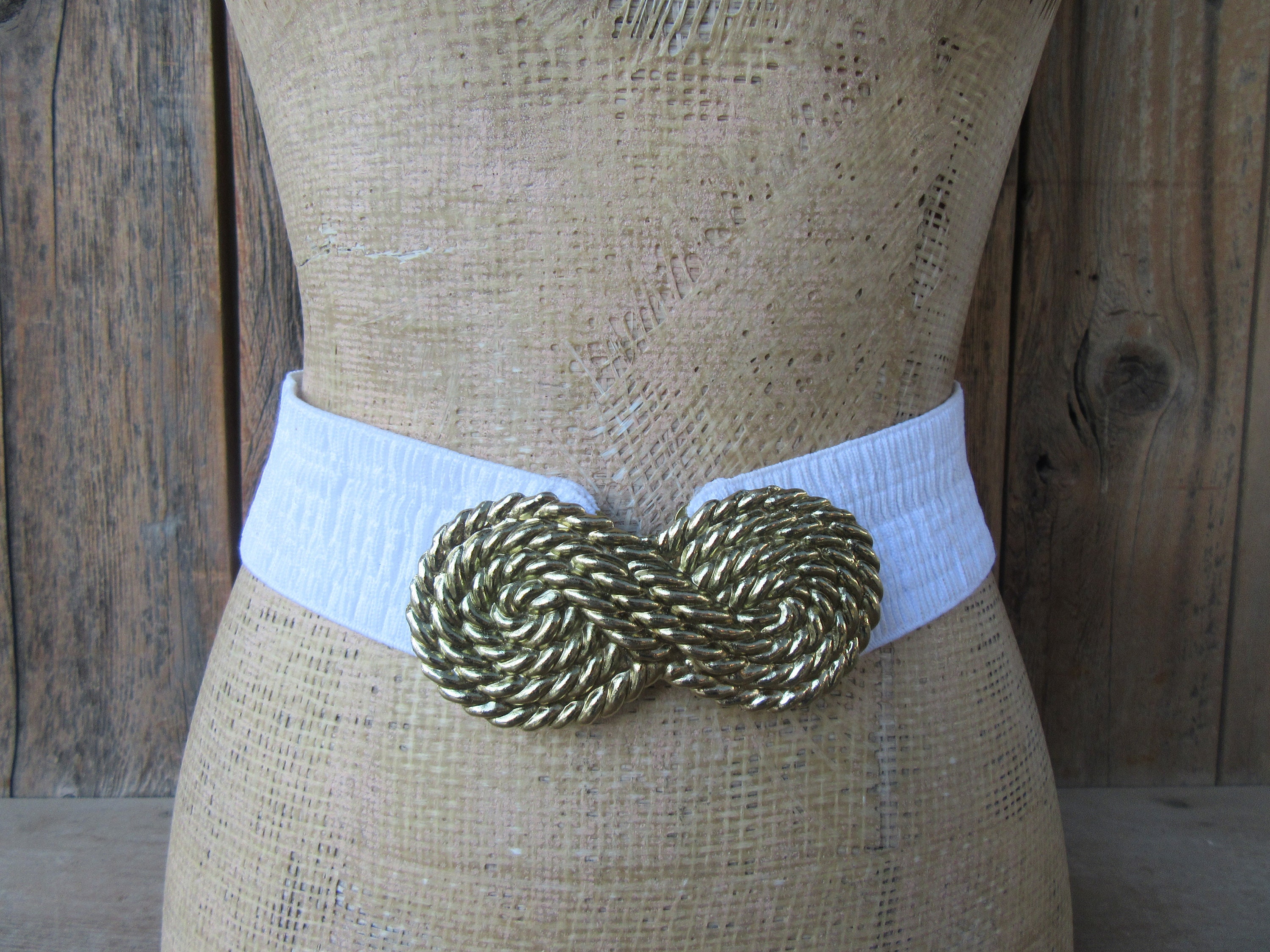 White Rope Belt, Single Wear, Single Knot, Small - Cloak & Dagger Creations