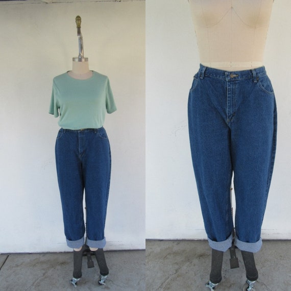 Waist Lee Jeans Five Pocket Tapered Mom 