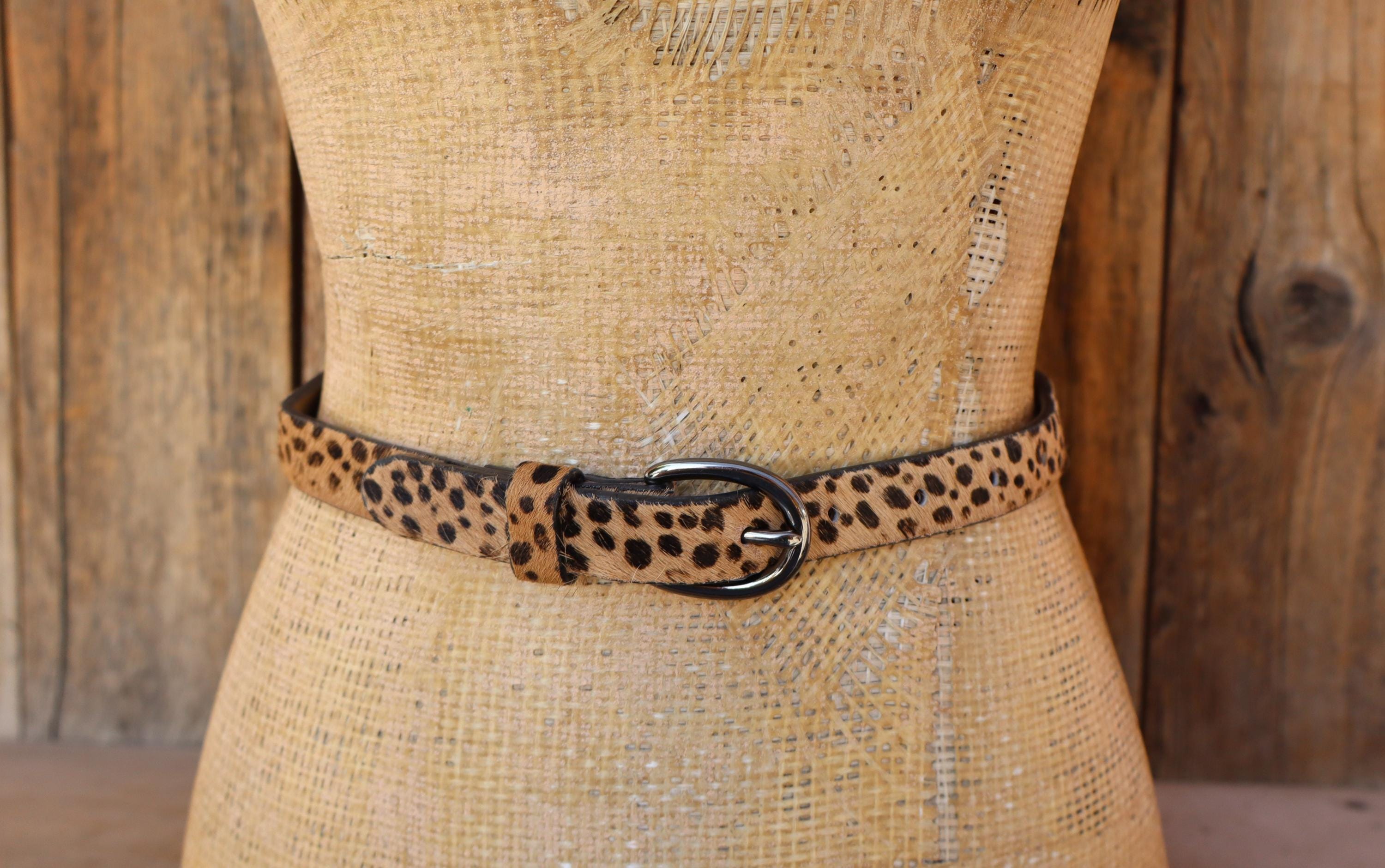 Merona Women 2XL Leopard Cheetah Animal Print Hair Leather Belt Y2K 2006 NEW Cheetah Leather Belt - Etsy main image 3