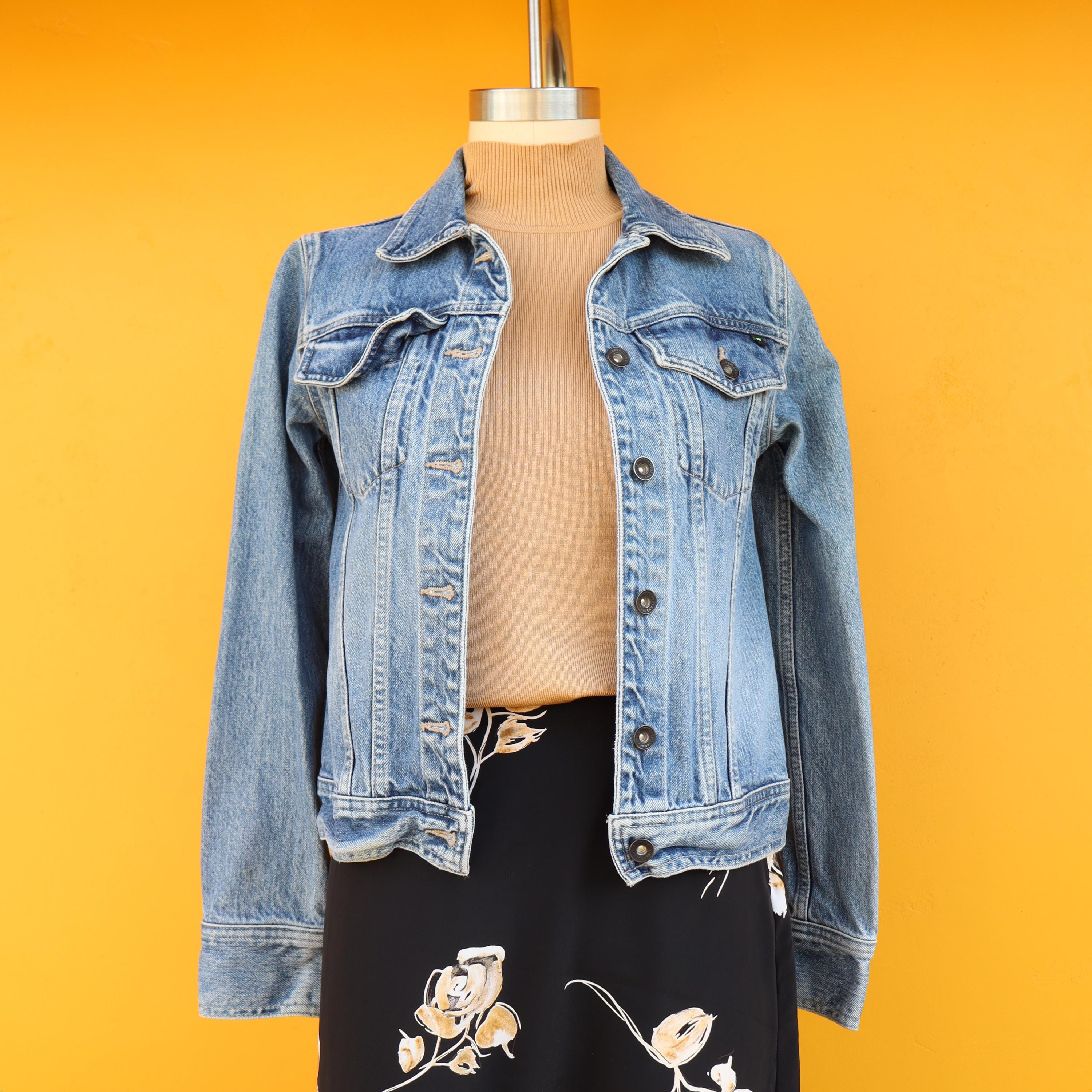 ジャケット・アウター 90s DKNY front zip black denim jacket 90s DKNY front zip black denim jacket - メルカリ