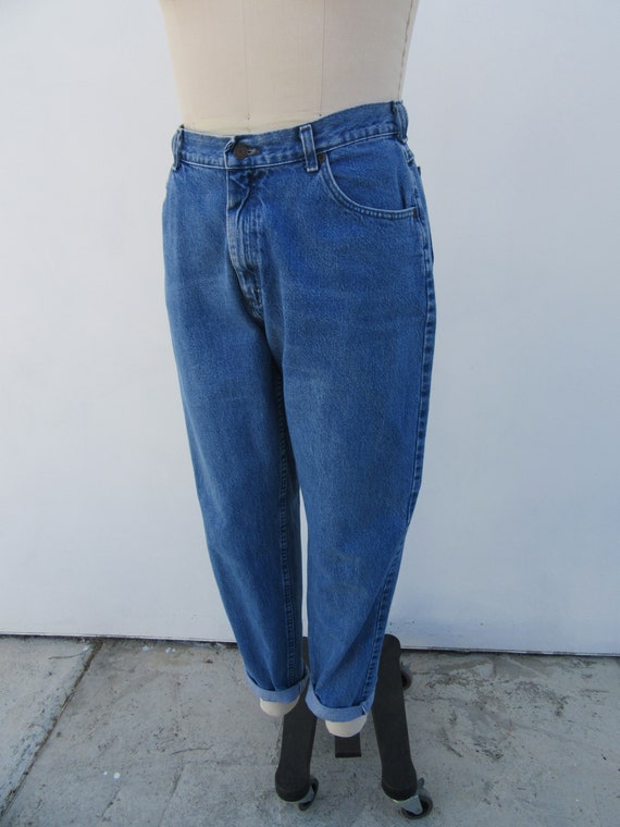 PLUS SIZE 90s High Waist Lee Jeans | Tapered Five… - image 7