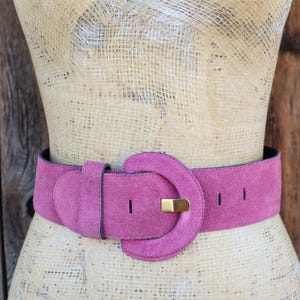 Vintage Elastic Stretch Belt 1980s Color Block Buckle Small Hot Pink Retro Chic Hot Pink 80s Belt - Etsy main image 3