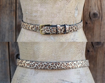 VINTAGE Clear Leopard Print Belt Vintage 90s Y2K Clear Tortoise Shell Leopard Print Jelly  main image 2