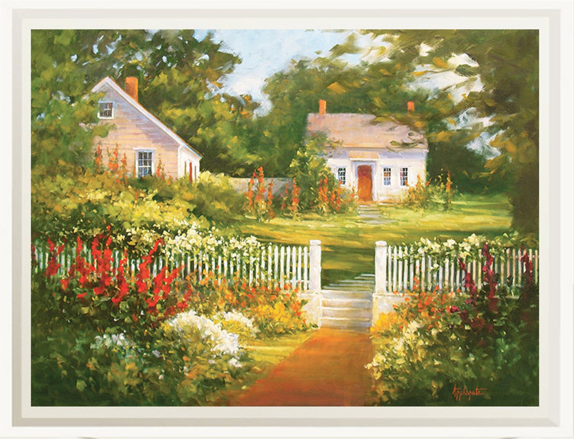 Landscape Wall Art Print From Original Oil Painting Landscape Etsy