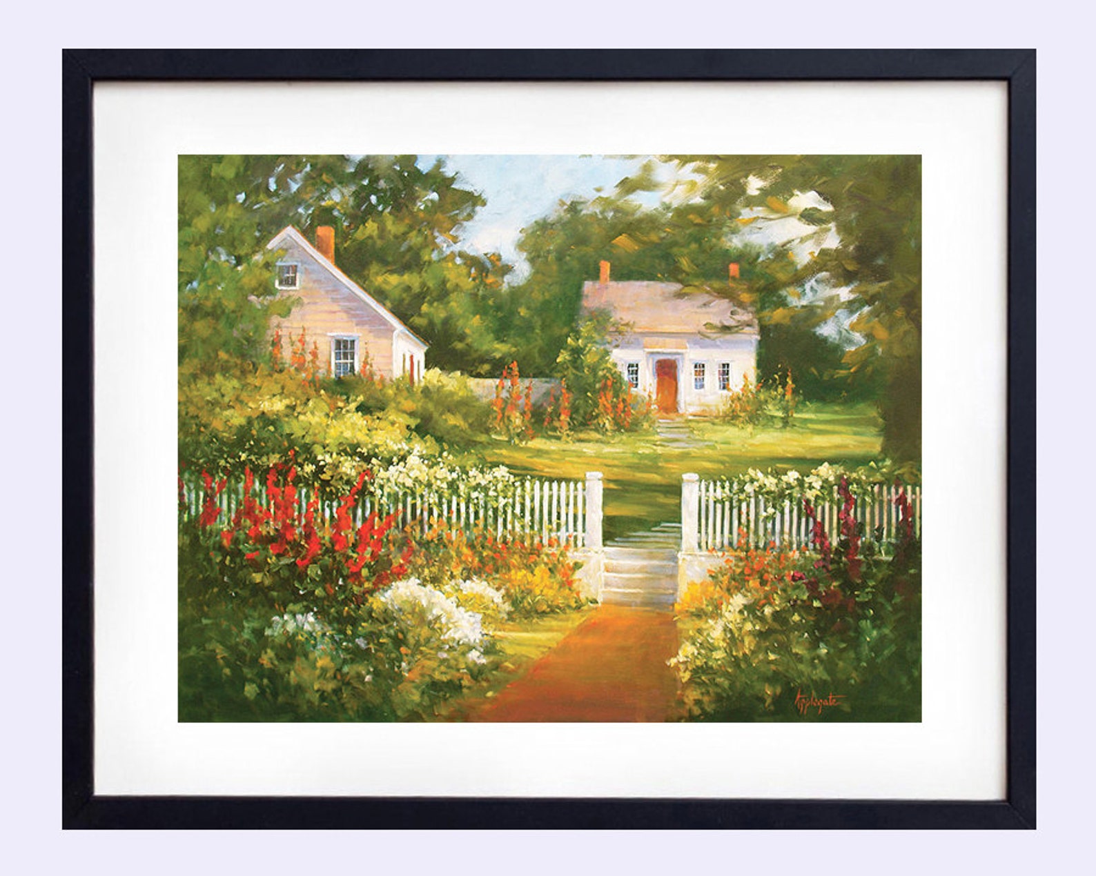 Landscape Wall Art Print From Original Oil Painting Landscape Etsy