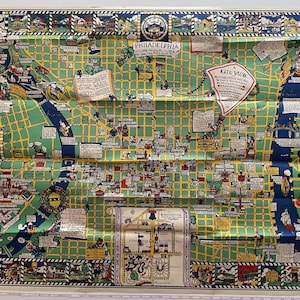 A Kite View of Philadelphia by Edwin Olsen and Blake Clark, 1926 Original Pictorial Map