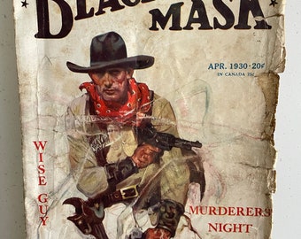 Black Mask, Vol. XIII No. 2, April 1930 ft. The Cyclone Shot by Dashiell Hammett (Pt. 2 of 4 The Glass Key) ~ Rare Scarce